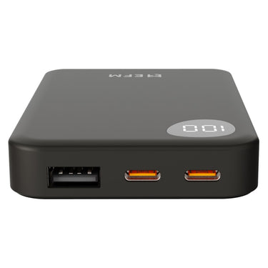 EFM 5,000mAh Essential Power Bank with Digital Display - Black